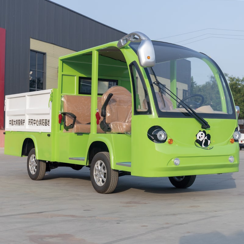 双排熊猫带斗观光车